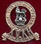 The cap badge of the 15th The King's Hussars 